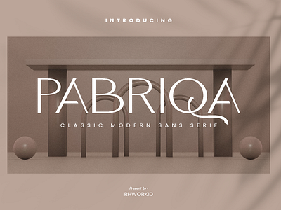 Pabriqa - Classic Modern Font