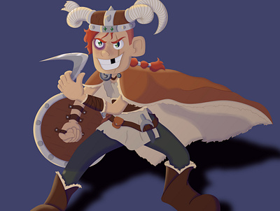 Sven - The Viking Boy (Original Character) character design children childrens art concept art digital 2d digital artwork illustration viking viking boy