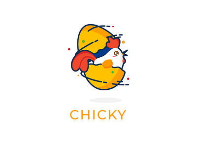 Chiky chicken egg label