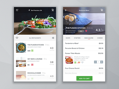 Food Delivery & Restaurant Aggregator App - Mockup - Sketch android app design food food delivery interface ios mobile mockup sketch ui ux