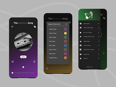 The Mysterious Song (Android APP) app application branding coding dart design flutter graphic design illustration ios logo mobile mobileapp programming typography ui ux vector