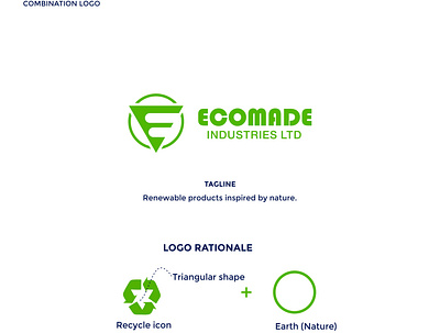 Ecomade Industries LTD branding graphic design logo