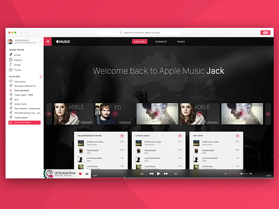 Apple Music 2.0 app apple apple design design music music album ui ui ux design visual