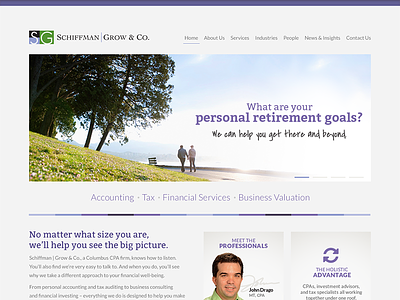 Accounting Firm website clean design typography ui web website