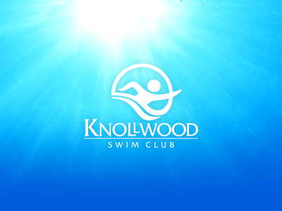 Knollwood Swim Club design identity logo mark swimming symbol trademark