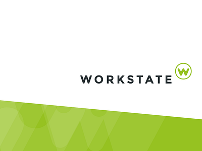 Workstate Logo branding identity lockup logo