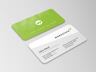 Workstate business card branding business card design identity print