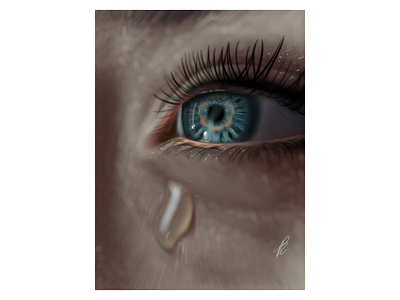 Tears character design closeup crying design digital art digital drawing digital painting eyes illustration portrait tears