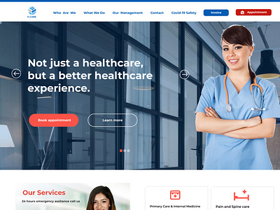 h-CARE Hospital Website