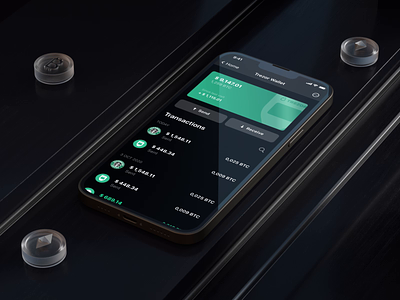 Mobile Crypto Wallet ✨ 3d ae animation app bitcoin crypto ethereum motion motion design ui ux wallet