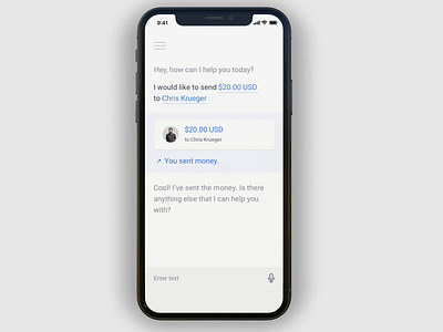 Payment Chat Assistant ai animation app artificial intelligence banking chat finance message motion mov mp4 ui ux