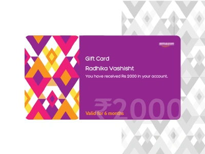 Gift Card design festival flat giftcard material shopping ui web