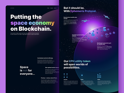 Landing for Blockchain Service