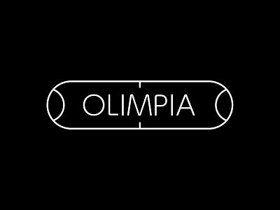 Olimpia black white logo logotype sports