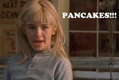 Pancakes - click the link :) bad parenting crazy kid pancakes sugar rush