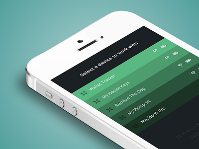 Select Device app application clean design interface ios iphone mobile mobile application ui user interface