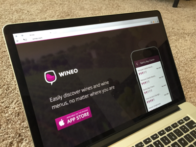 Wineo app branding clean design interface ios logo mobile ui user interface
