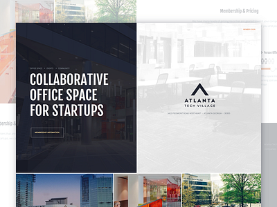 Techvillage branding clean design home homepage marketing typography ui ux