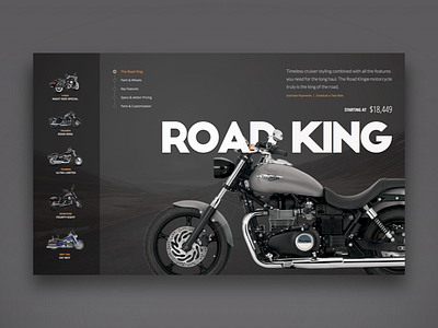 Motorcycles app clean design ecommerce interface shopping typography ui user interface web app