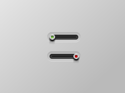 On or Off clean slider switch ui user interface