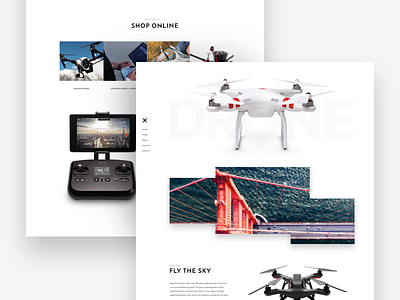 Drone clean design homepage landing site template theme website weebly