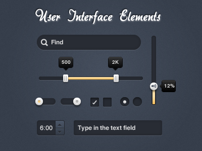User Interface Elements design interface kit ui user user interface