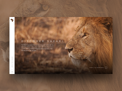 Conservation clean design home page homepage landing marketing site ui user interface website