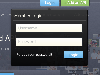 Login Window button design login modal ui user interface