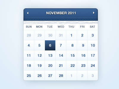 Free Calendar / Date Selector calendar date design download free resource ui user interface