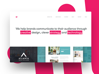 Mossio Teaser clean design home homepage landing portfolio site ui user interface website wordpress