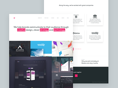 Mossio Site by Corey Haggard for Mossio on Dribbble