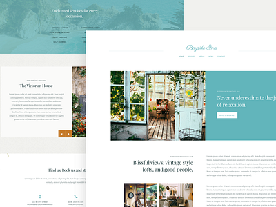 Bayside Inn clean design home homepage landing landing page page site theme website weebly