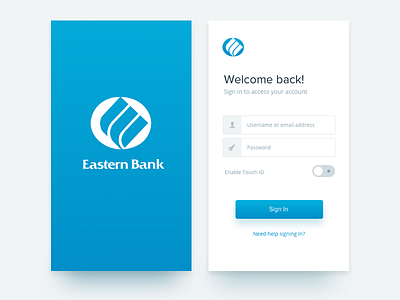 Login abstract app clean design gradient ios login mobile ui ux