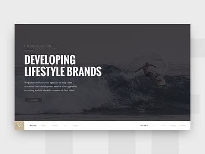 Vanish clean design home homepage landing landing page site ui user interface website