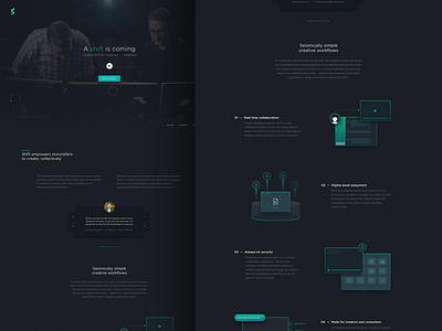 Darkness is branding clean dark design home homepage illustration interface user interface website