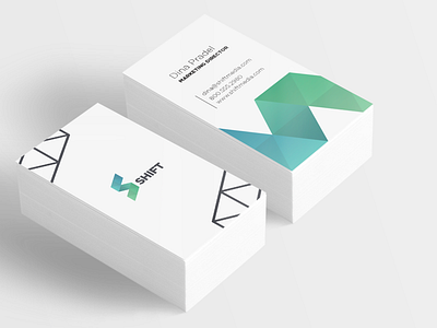 Shift Cards abstract branding business cards cards clean design logo marketing