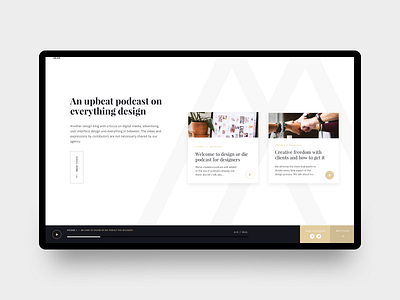 Podcast Coming! clean design homepage landing landing page light podcast ui user interface website