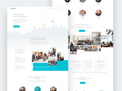 About us clean design landing landing page site ui user interface ux website wordpress