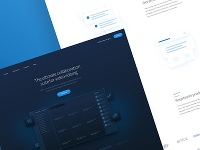 Ultimate Collaboration clean design gradient home homepage landing landing page site website wordpress