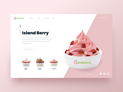 The Pinker the Berry... clean colorful design interaction interface landing page ui ux web web design website