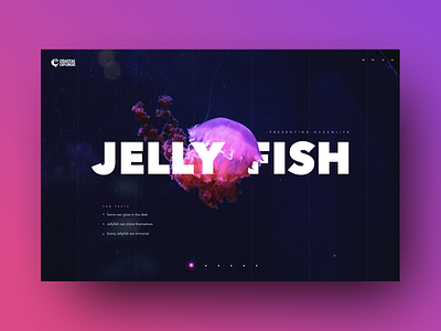 Jelly clean design homepage interface landing site typography ui user interface ux website