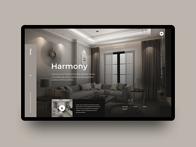 Harmony app application clean design home homepage interface landing landing page marketing site typography ui user interface website wordpress