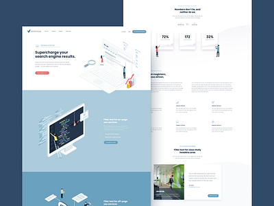 Victorious Homepage branding clean design home homepage illustration interface landing landing page marketing site ui user interface ux vector website wordpress