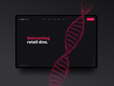 Reinventing Retail DNA app b2b hero homepage landing marketing omnichannel retail retail design saas saas design saas website ui ux webdesign website wordpress