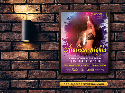 Poster Design for Belly Dance Show belly dance dance party event flyer flyer design party poster poster poster design