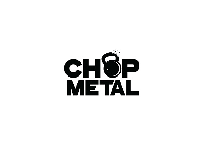 Chop Metal brand design fitness gym logo logodesign