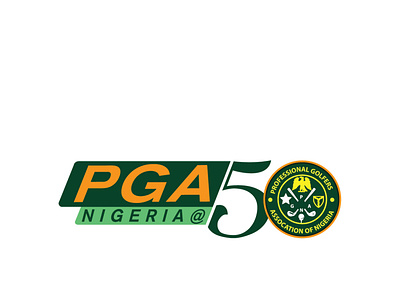 PGA50 SM 01 50years design golf graphic design logo nigeria sports logo