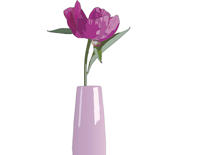 Rose in a Vase adobe design graphic design illustrations illustrator logo