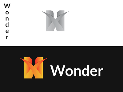 Wonder W Latter Gradient Logo brand brand identity branding colorful logo creative logo design graphic design illustration logo w latter logo wonder gradient logo