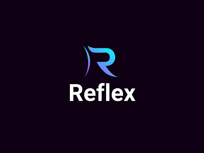 Reflex R Latter Gradient Logo Design